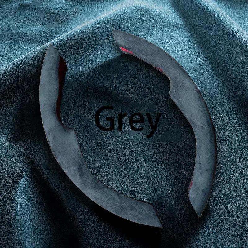 

Универсальный замшевый чехол на руль, нескользящий защитный чехол для салона автомобиля Tesla Model 3 Y, аксессуары для украшения автомобиля