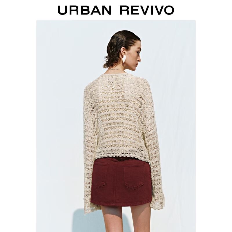 UR Women's Summer Hollow Textured Knit Top