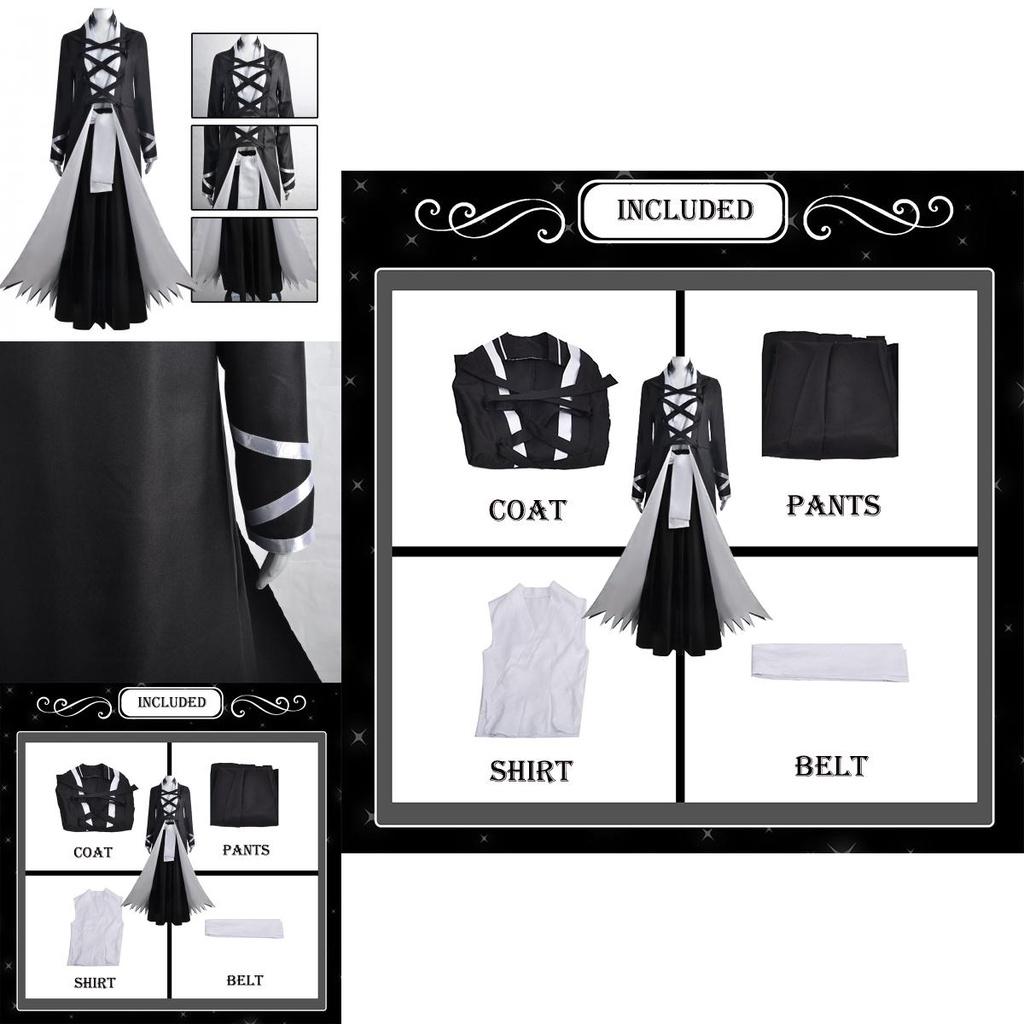 High Quality Bleach Kurosaki Ichigo Robe Cosplay Costume Halloween Carnival Party