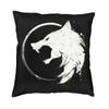 Halloween Witchcraft Witch Cushion Cover Soft Gothic Crow Cat Throw Pillow Case for Sofa Square Pillowcase Bedroom Decoration