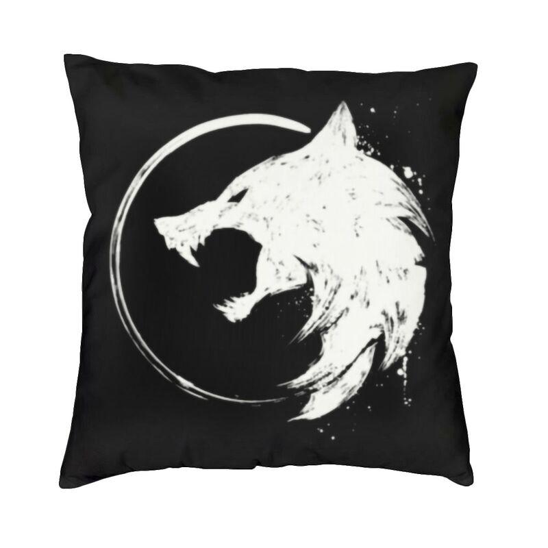 Halloween Witchcraft Witch Cushion Cover Soft Gothic Crow Cat Throw Pillow Case for Sofa Square Pillowcase Bedroom Decoration
