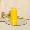 20cm Acrylic Party Tray Wedding Celebration Table Centerpiece Mirror Tray Round Candle Tray DIY  Mirror Surface For Party Decor