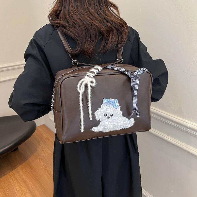 

Student class backpack new fashionable large-capacity briefcase high-end sense versatile women s bag