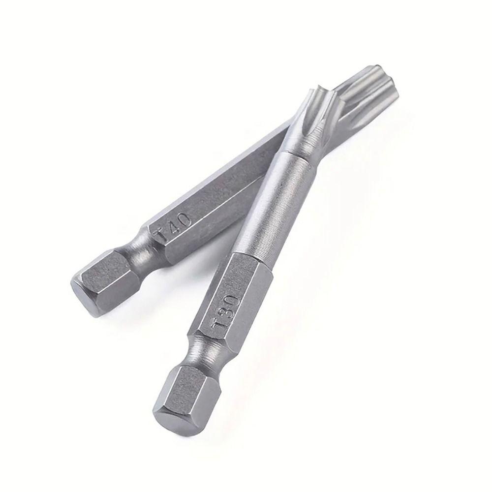 12Pcs/Set with Hole Electric Screw Driver Bit Set 50mm Torx Bits New Torx Screwdriver Bit