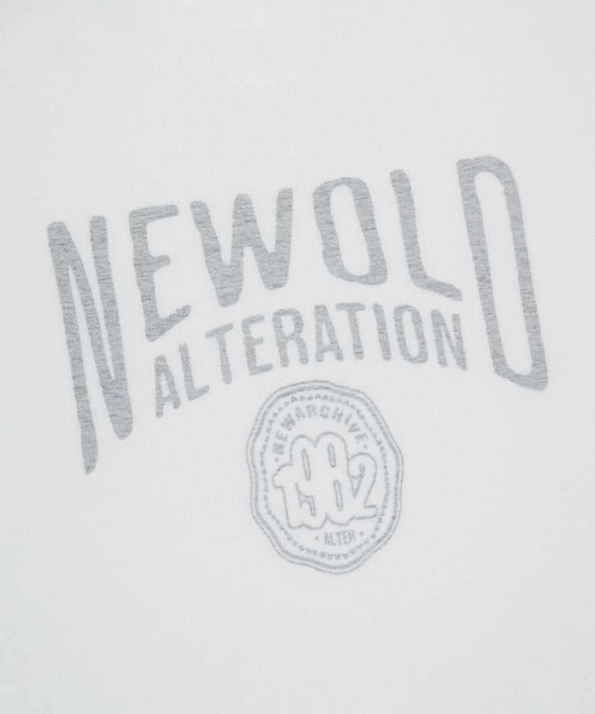 ALTER STUDIO Newold Reverse Print T-Shirt_White