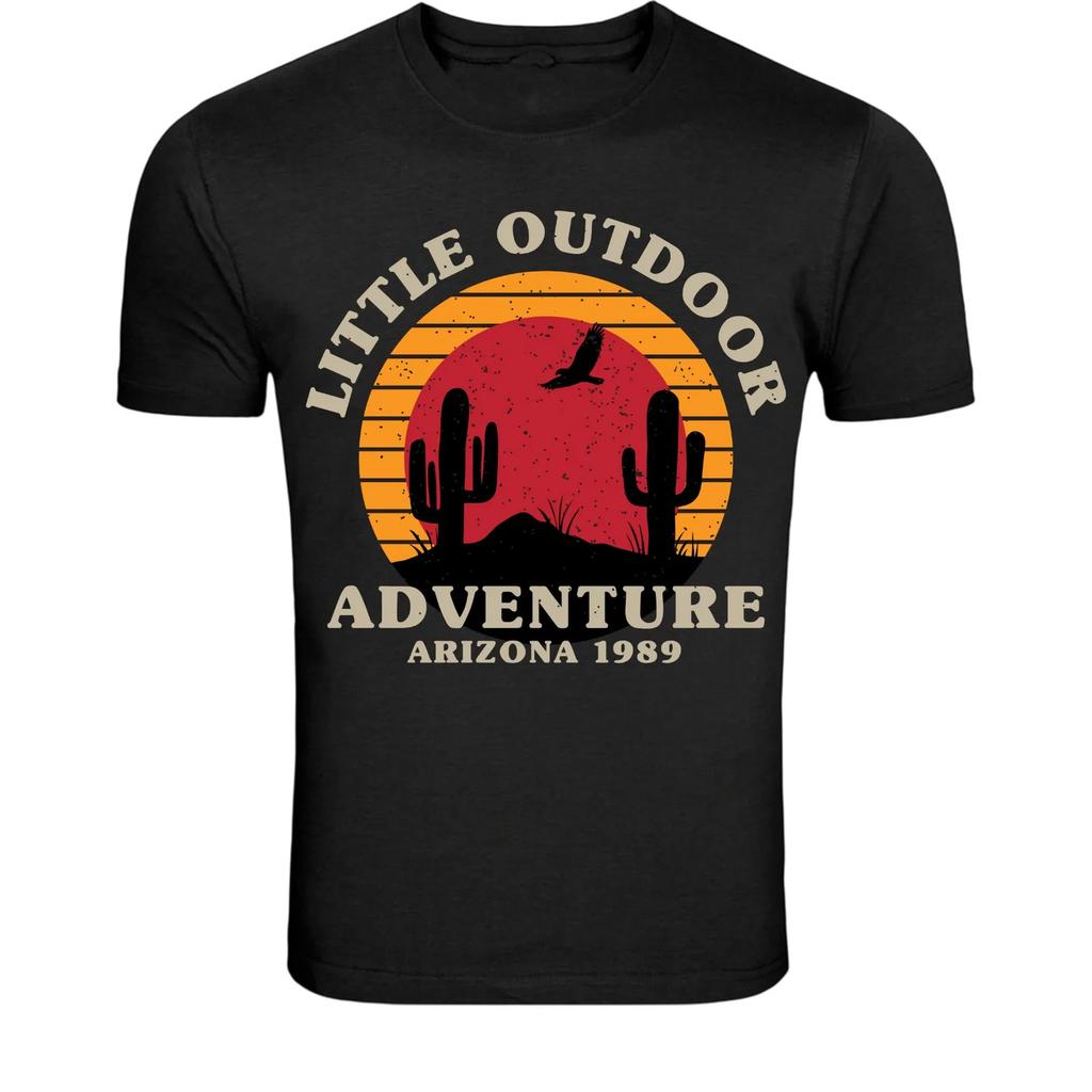 Little Outdoor Adventure Arizona T-Shirt - Desert Cactus Sunset