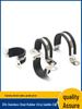 304 Stainless Steel U-Shaped Rubber Strip Pipe Saddle Clamp - Thickened Pipe Fixing Bracket