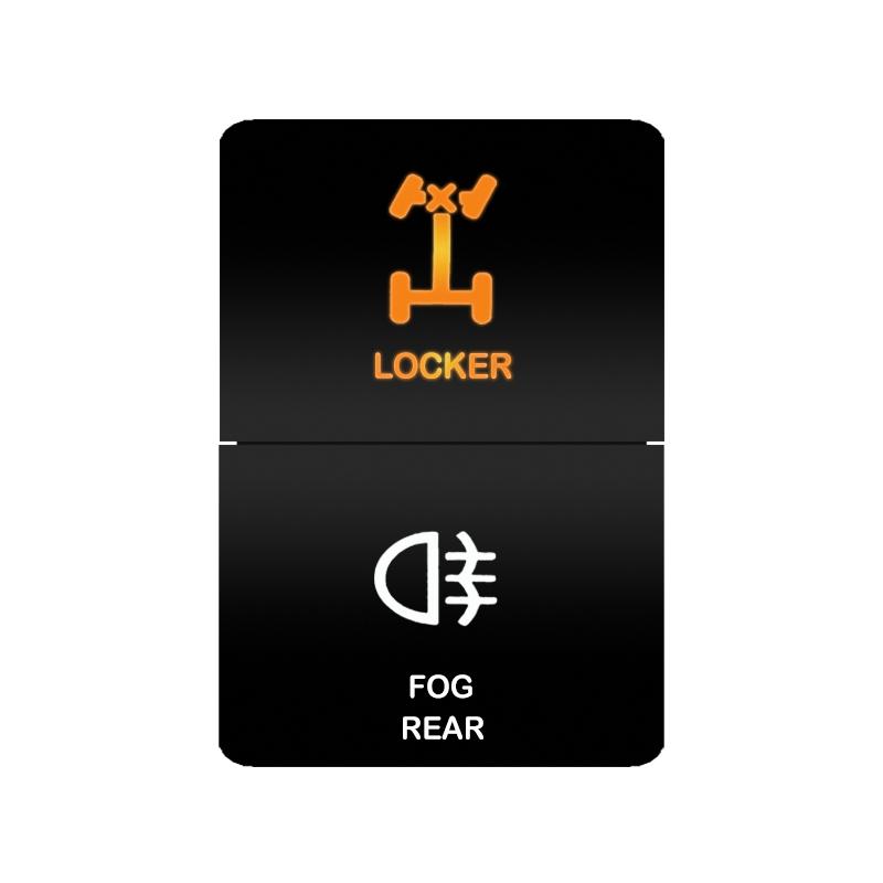 12V 24V LED Rocker Switch Dual Button ON/OFF Amber White Light for LED Light Bar Fog Lights Jeep Toyota 4Runner Land Cruiser