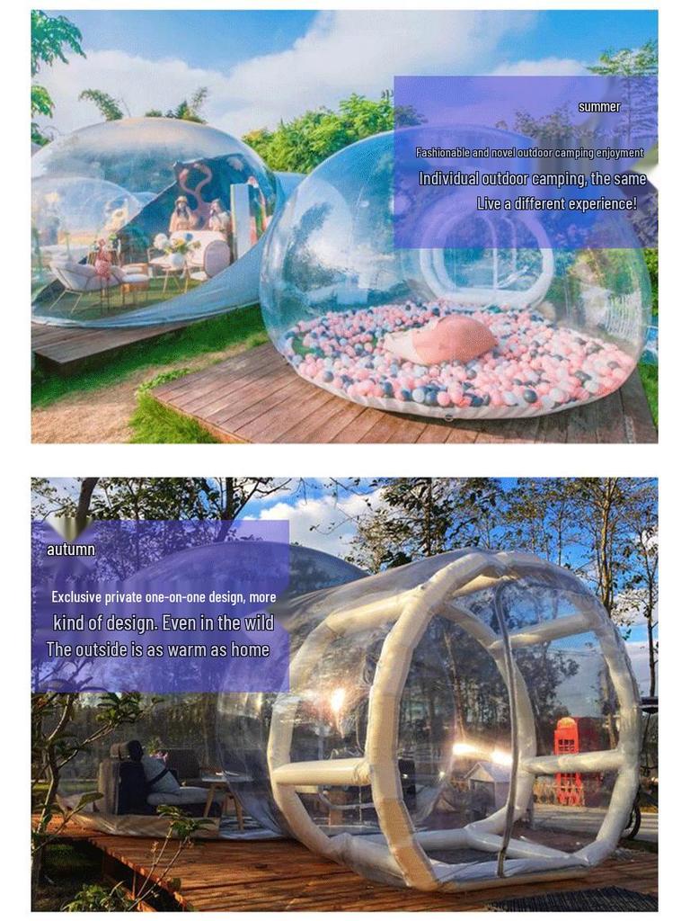 Transparent Inflatable Bubble Tent: Outdoor Starry Sky Room for Weddings, Birthdays, and Events