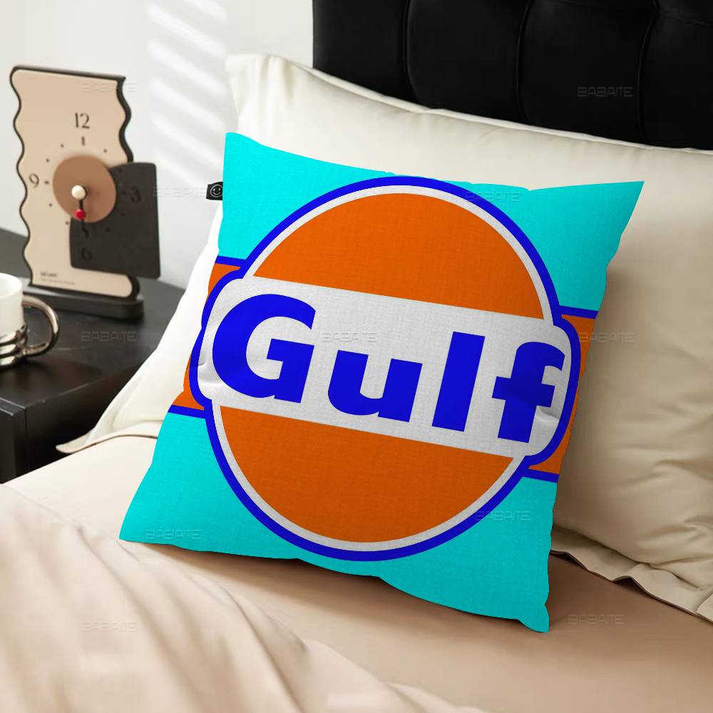 G-Gulfs Racing Car Logo Personalized Pillow Cover Kids Bedroom Wild Party Decor Pillowcase Kid Birthday Shower Gift