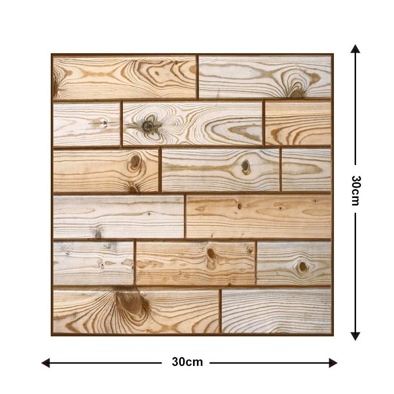 12 szt. Naklejka ścienna 3D Cegła Samoprzylepna Tapeta PCV do Sypialni Wodoodporne Naklejki na Toaletę DIY Dekoracja Ściany Domu