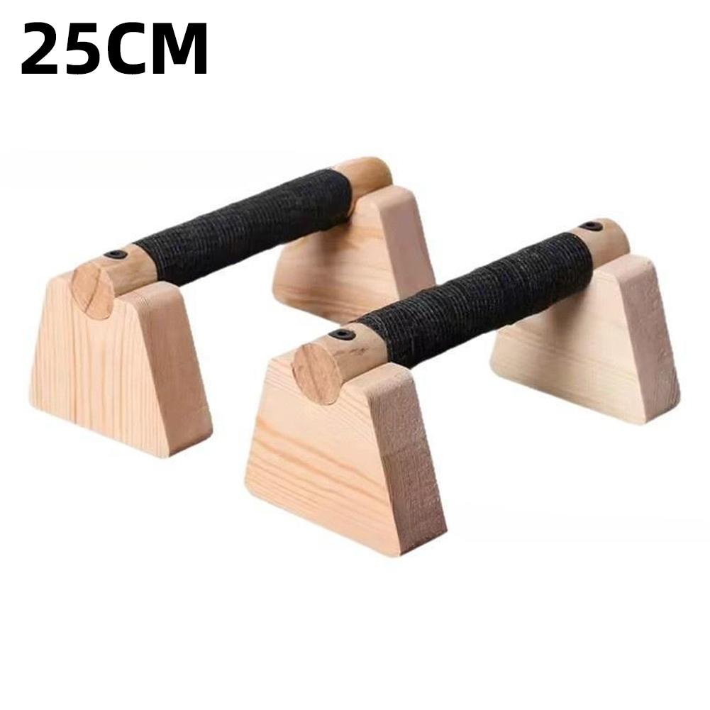 1 Pair Wooden Push Up Bar, For Home Workout Parallettes Bars,Push-up Stand Exercise Equipment Handstand Blocks for Men and Women