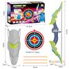 Kids Archery Set With Led Light Up Bow & Arrow Target & Shield Hunting Shooting Toy For Boys Girls Summer Outdoor Sports Game 6+