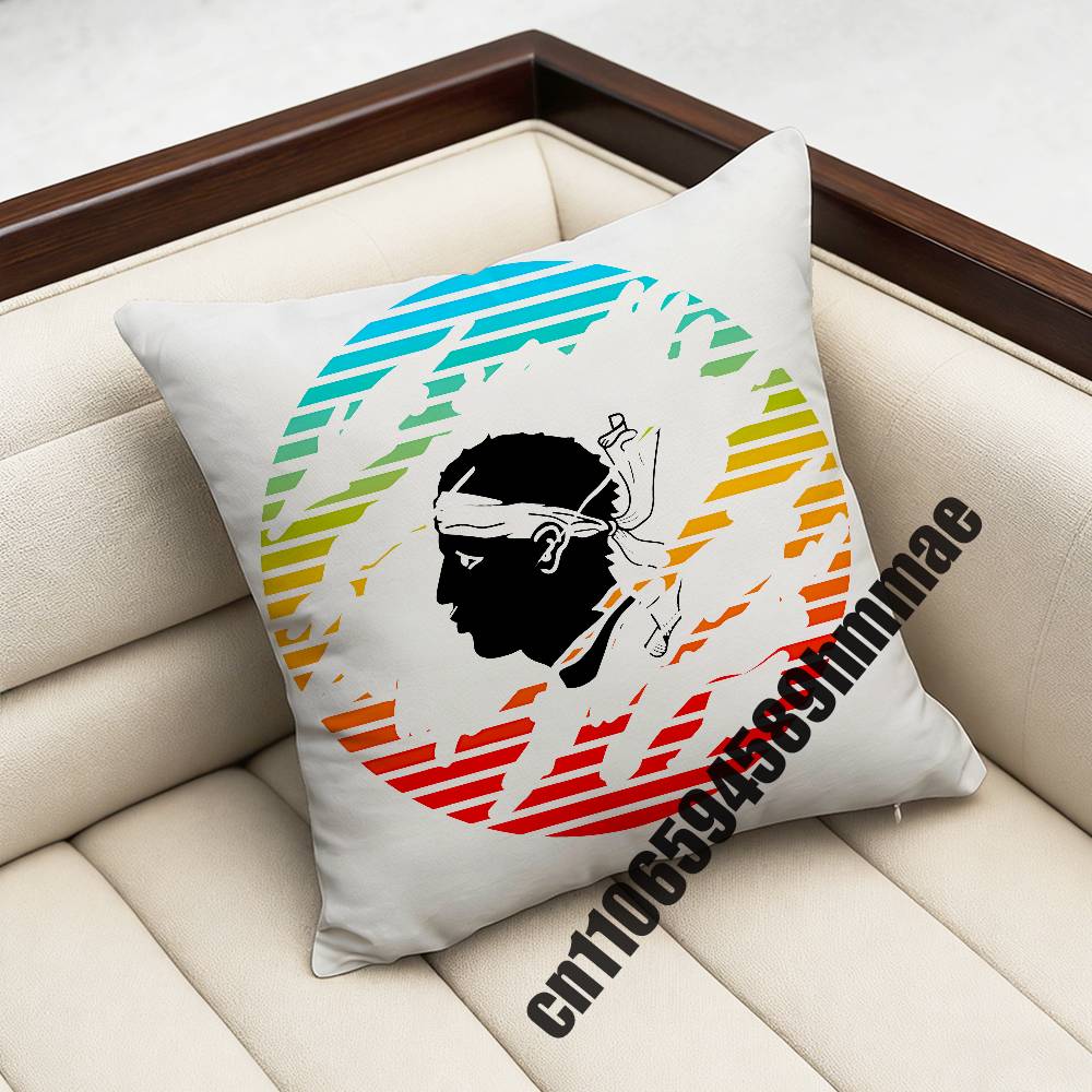 For Corsica Corse France Flag Throw Pillow Case Sham Xcm Xcm Square Home Pillowcase Cushion Cover