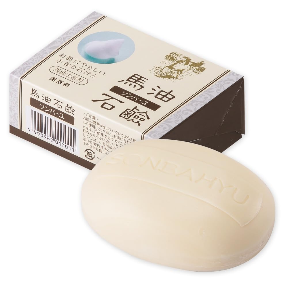 Yakushido Sonbayu Horse Oil Set of 6 X Soap, Unscented, (85g 6)