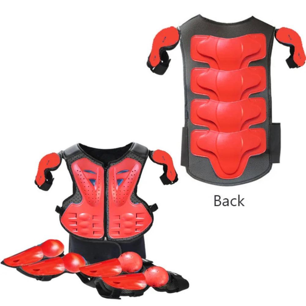 With Gift Children Safety Vest Armor Motorcycle Equipment Cycling Baby Head Protector 52-54cm Helmet Scooter Full Body Armor LL