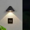 Waterproof LED House Number Wall Light - Modern Exterior Lamp for Entrance, Villa, Hotel & Hallway.