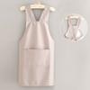 Waterproof Household Work Apron X-Back Dishwashing Cleaning Apron Waiter Sleeveless Apron  BBQ