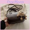 Street Style Retro Bowling Bag For Women With Pu Material And Zipper Closure