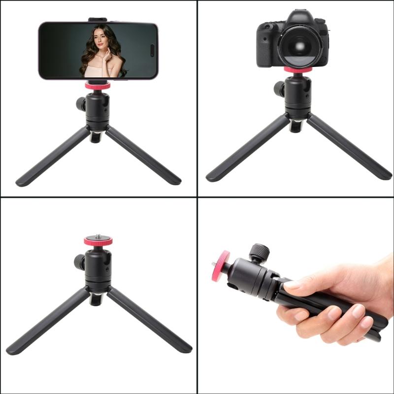 Tabletop Tripod Handle Grip for Cameras, Phones, and Webcams Small Stand for Photography and Streaming