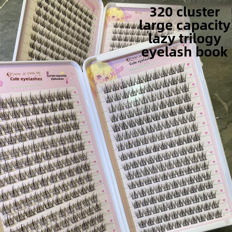 Mengji Shangpin M08 Airy Sunflower Fairy False Eyelashes - Natural Transparent Thin Stem