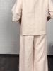 2025 Dammode Casual Plus Size Oregelbundet Bomull Linne Set.