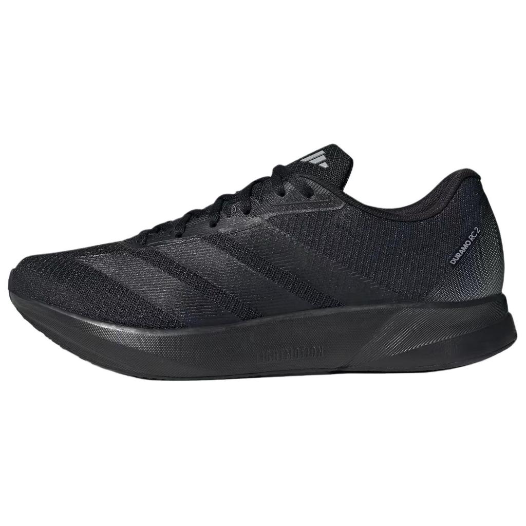 Adidas Duramo RC2 Abrasion Resistant Low top Running Shoes Men's Black Sneakers JR7151