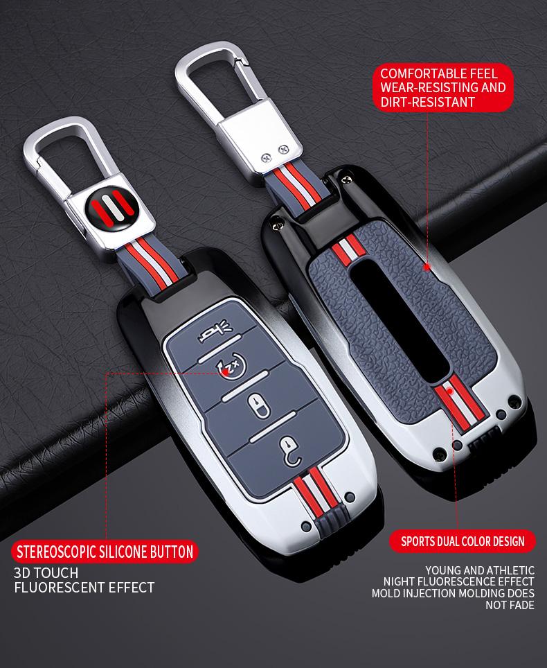 Car Remote Key Case Keychain Shell Fob for Dodge RAM1500 RAM2500 TRX RAM 1500 Key Cover Skin 2021 2020