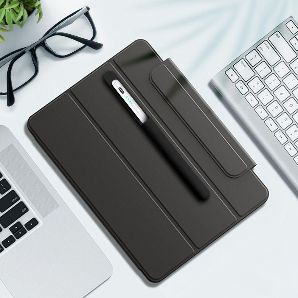 Self-Adhesive Pencil Holder Anti-loss Pen Clip Portable Protective Sleeve