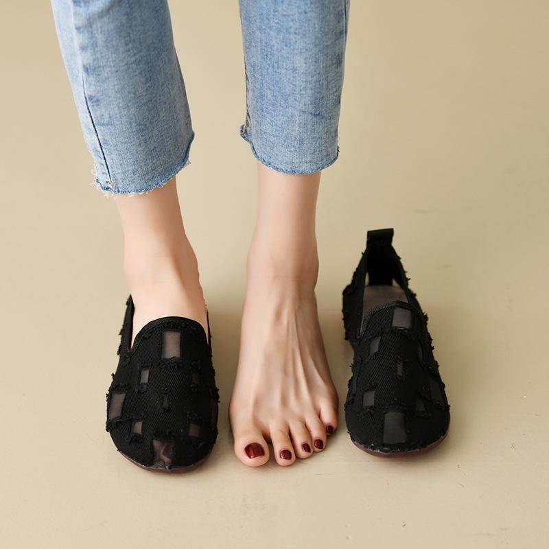 Women Flat Shoes 2024 Summer New Fashion Mesh Breathable Comfortable Women Foot Outdoor  Casual Sports Shoes