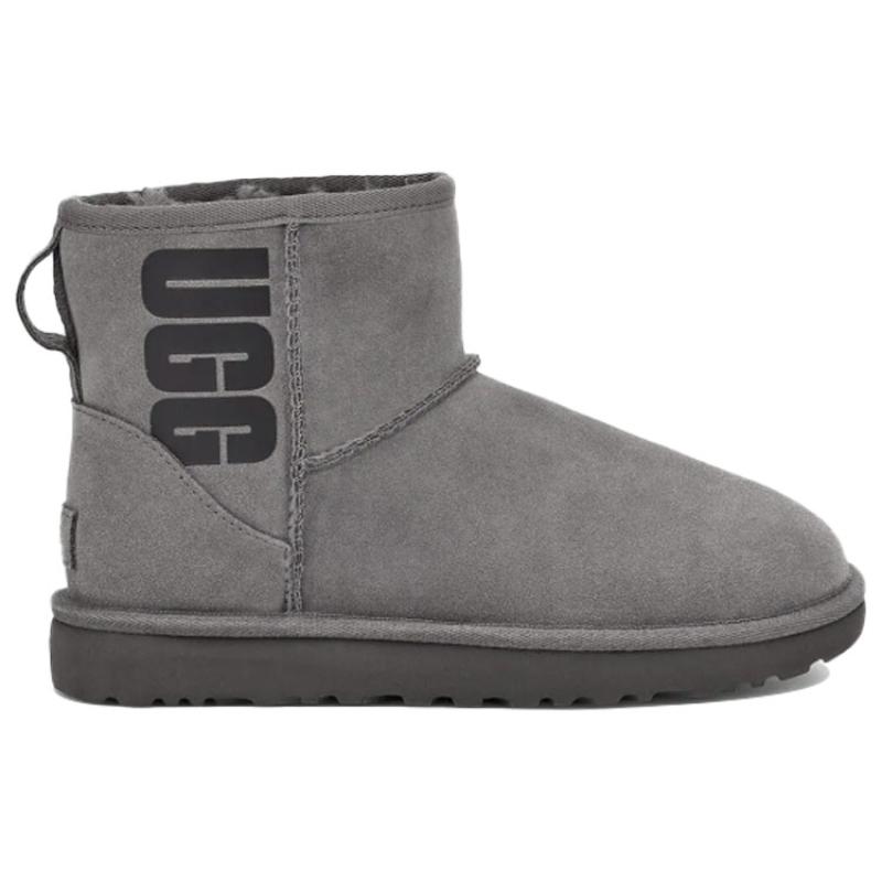 UGG Classic Mini UGG Rubber Logo 'Grey' Women's Sneakers 1108231-GREY