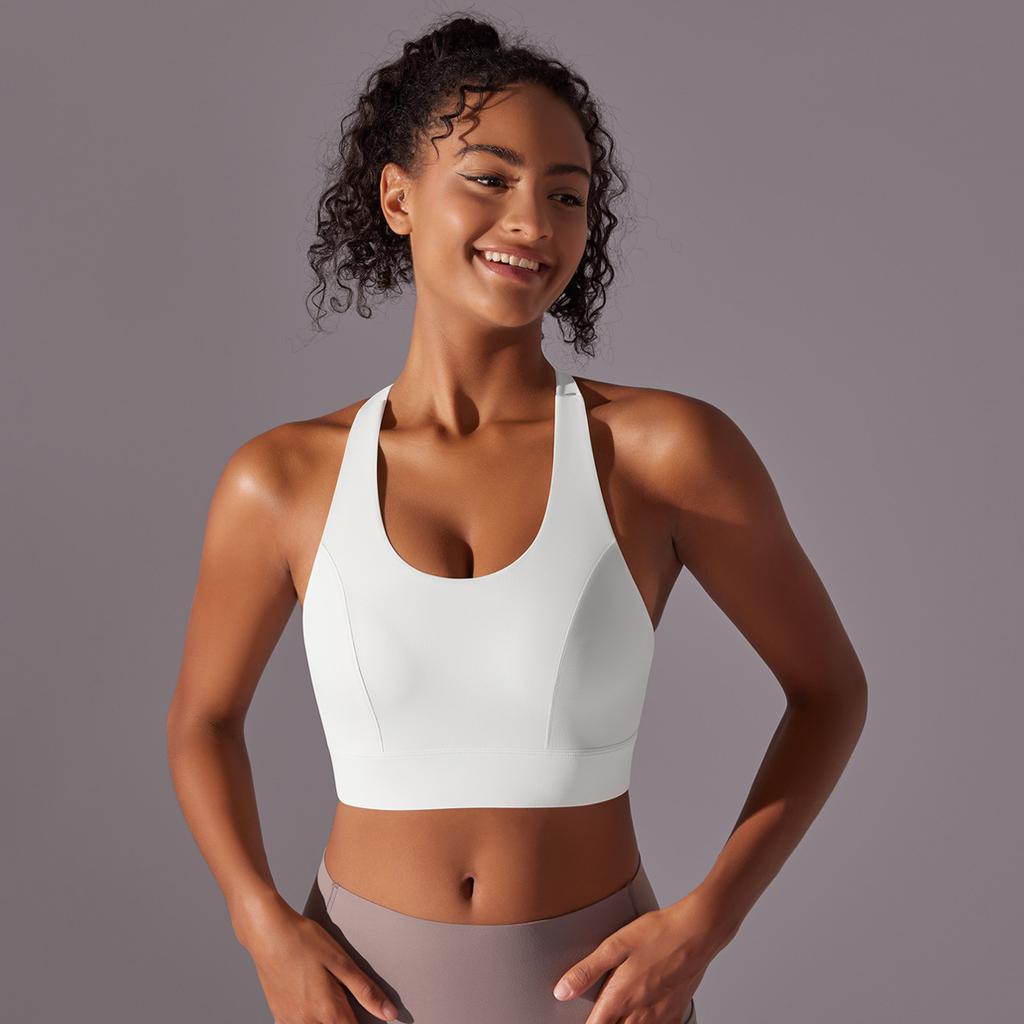 High Strength Sports Bra With Integrated Chest Cushion, Seamless Back Buckle, Yoga Vest, Shock-absorbing And Gathering, Beautiful Back Yoga Bra