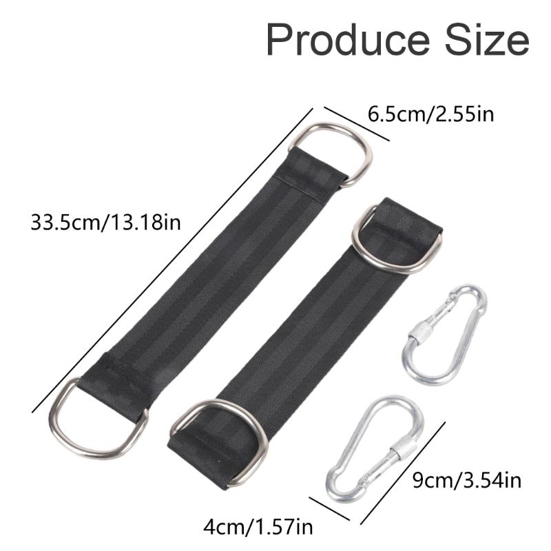 Schwerlast-Schwinggurt mit Karabiner Bruchfestigkeit Nylon Hängematten Gürtel für den Außenbereich
