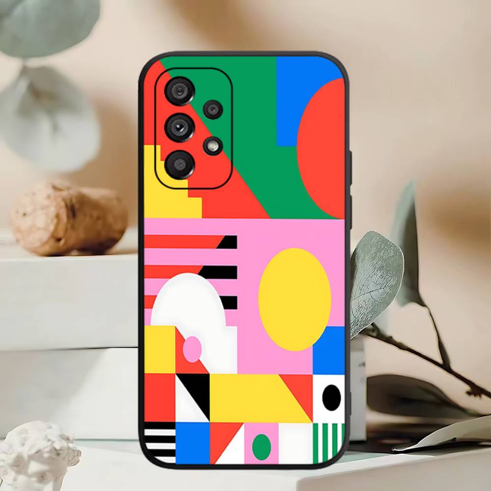 Geometric Bauhaus Art Phone Case For Samsung A 52 53 21 32 13 12 71 31 51 40 72 73 70 22 42 50 30 20 21 Shell