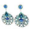 Les Trésors De Lily [M4137] - Turquoise Blue 'Altaï' Designer Earrings