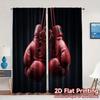 2 st   2D PLATT TRYCK Gardiner (Utan stång) Boxningspassion Populär Gardin Mångsidig Polyestergardin Gåvor Lämplig för