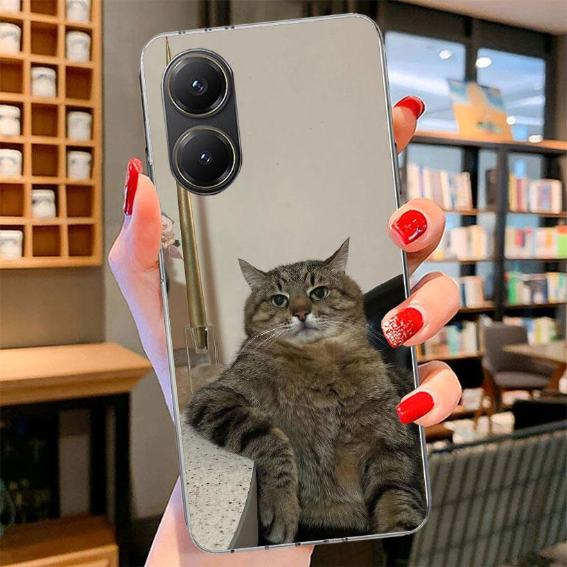 Pet Cat Funny Memes Phone Case For Xiaomi Poco F7 Ultra X7 X6 X5 Pro M7 Redmi 15C 15 13C 13 12C 12 10C 10 9A 9C 9T 9 Shell Poco