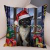 Pet cartoon animal pillowcase sofa home car  cute watercolor cat cushion cover decoration