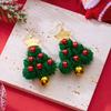 Grüne Tannenbaum Zirkon Kristall Stern Ohrstecker Ohrhänger Für Damen Weihnachtsfeier Schmuck Party Geschenk