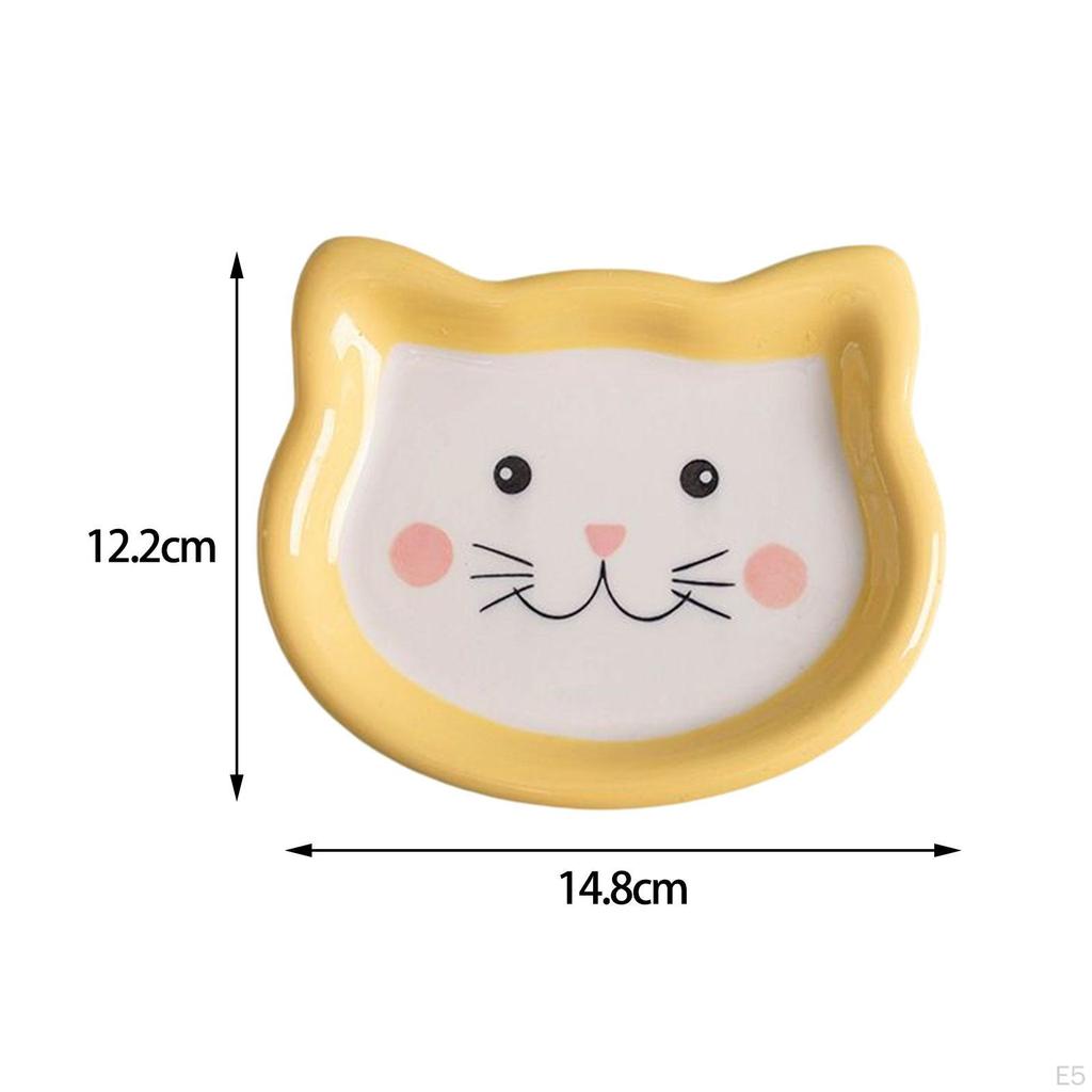 Entzückende Keramik-Futterschale für Katzen und Kleintiere, leicht zu reinigen