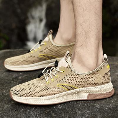 Modische Outdoor Herren Atmungsaktive Mesh Schuhe Klassische Herren Anti-Rutsch Weiche Sohle Bergsteigerschuhe Speed Interference Wasserschuh