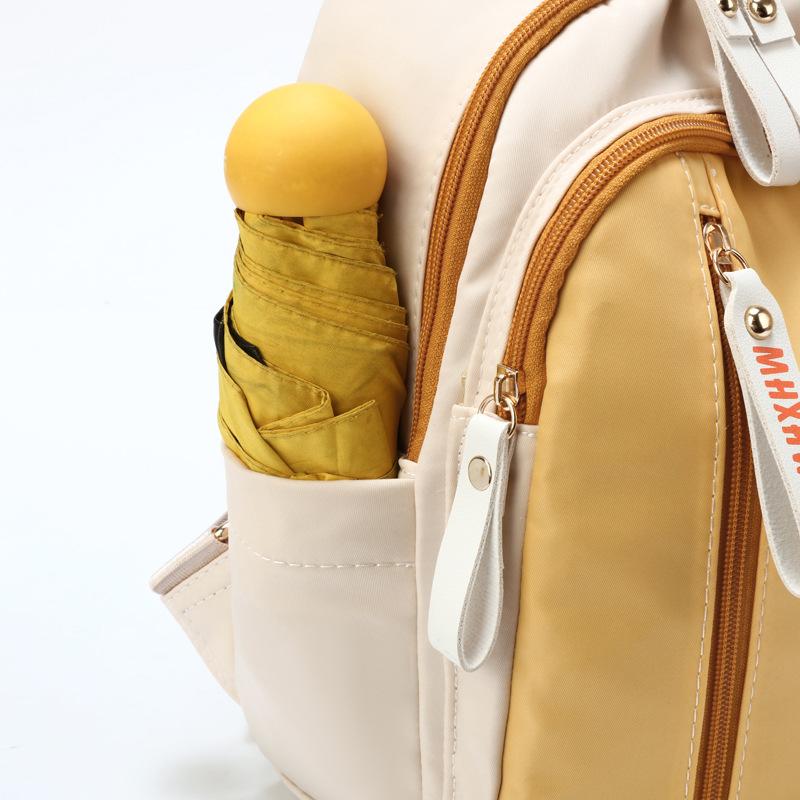 2025 New Backpack Oxford Cloth Backpack Women's Bag Fashionable Large-Capacity Contrast School Bag Minimalist School Bag Travel Bag Casual Bag