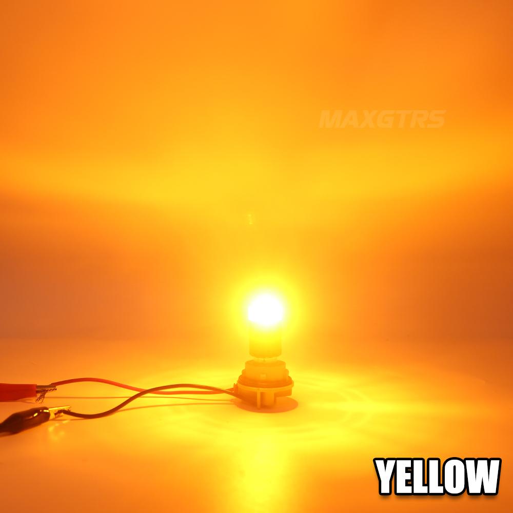 MAXGTRS 2X 7440 1157 7443 LED T20 W21W Bulbs 1156 BA15S P21W Turn Signal Light No Hyper Flash Canbus No Error Amber Yellow