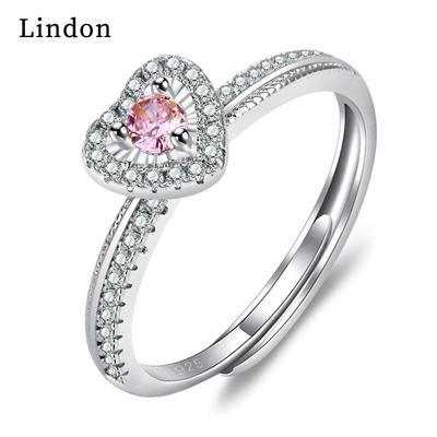Lindon Klassischer Zirkonring aus Kupferlegierung, Damenschmuck, Hochzeitsversprechen, Partygeschenk