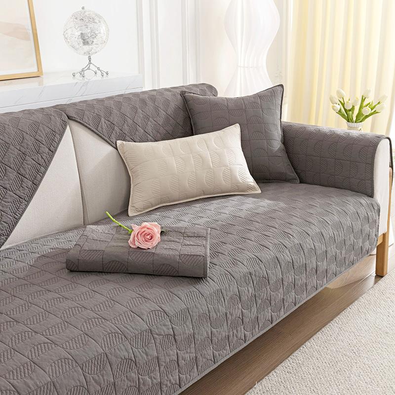 

Подушка для дивана на все времена года, нескользящая ткань из чистого хлопка, простая подушка для сиденья из хлопка, летняя ткань для чехлов на диван 70*70cm