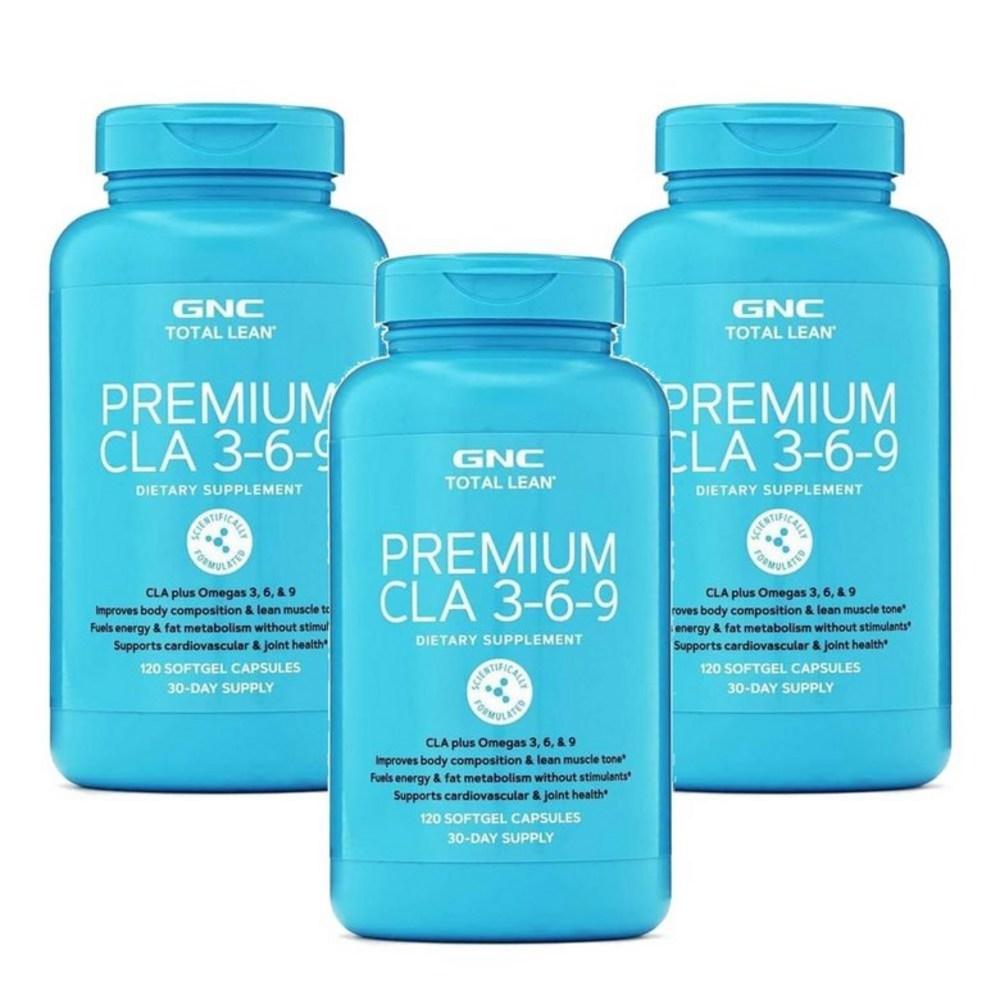 GNC Total Lean Premium CLA 369 Conjugated Linoleic Acid 3 Pcs 120 Tablets Ingredients: May Be Subject To Change At the | 3 Pcs 120 Tablets