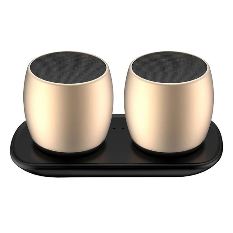 

SARDiNE F1 Беспроводная стереоколонка из алюминиевого сплава с Bluetooth и док-станцией для зарядки, поддержка громкой связи золотистый