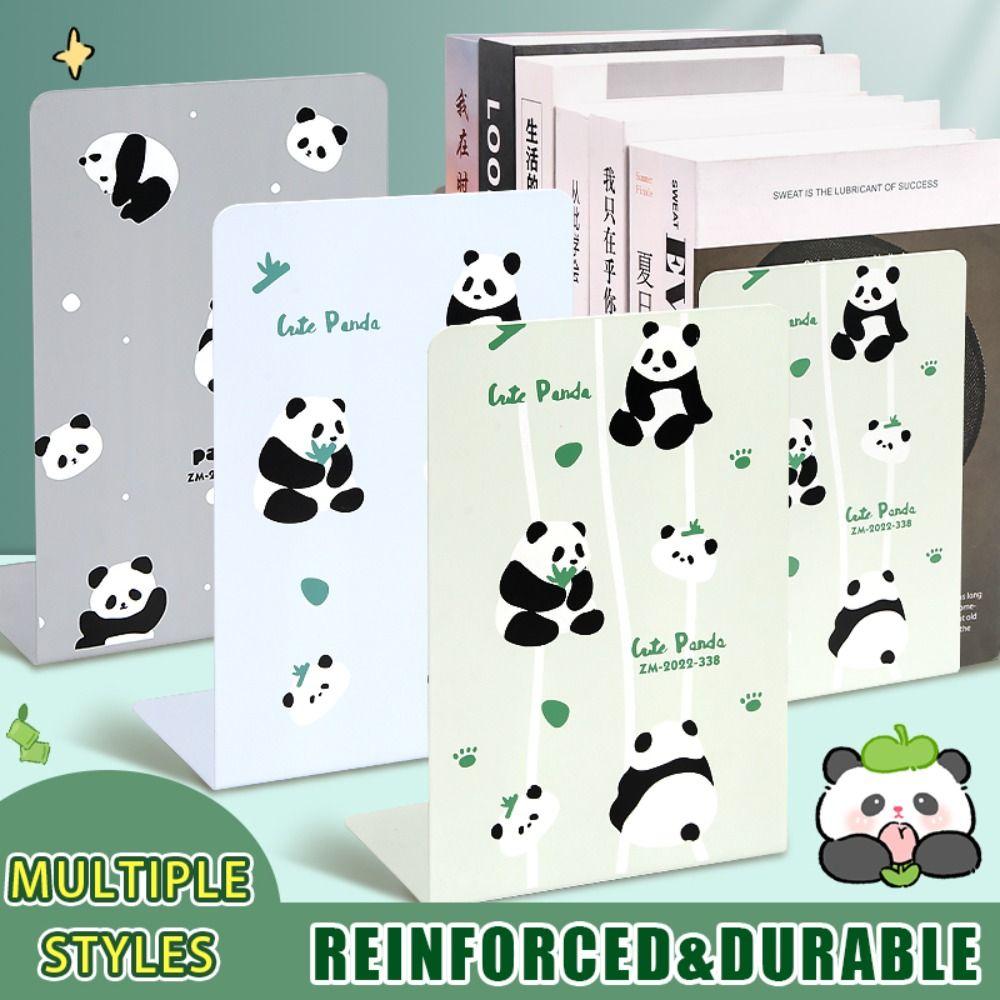 

2PCS Metal Desktop Bookends Non-slip Book Organizer High Quality Book Stand School Office Capybara-Blue