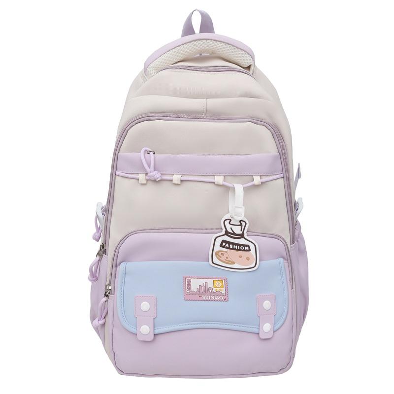 New Female Large Capacity Junior High School Students Schoolbag College Students Leisure Travel Backpack