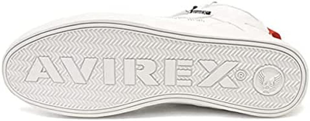 AV2278 DICTATOR Biker Shoes WHITExRED 26cm [Avirex] US8-Approx.
